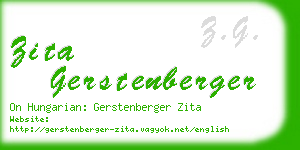 zita gerstenberger business card